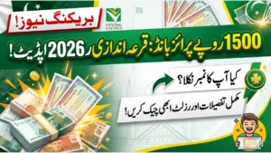 National Savings 1500 Prize Bond Draw
